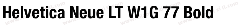 Helvetica Neue LT W1G 77 Bold conde字体转换